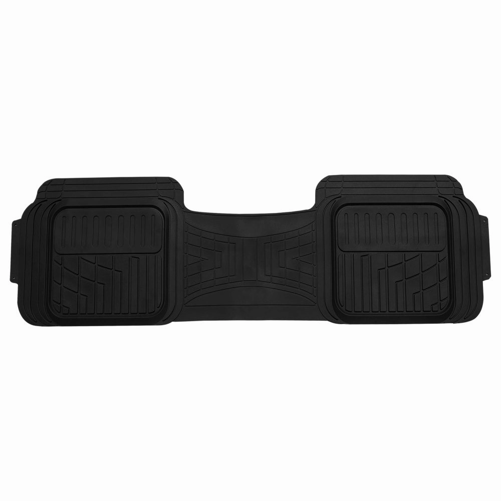 Trimmable ClimaProof Heavy Duty Tall Channel Non-Slip Rubber Floor Mats - Full Set Burgundy