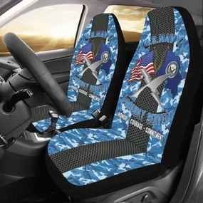 U.S Navy Cryptologic technician Navy CT Car Seat Covers (Set of 2)