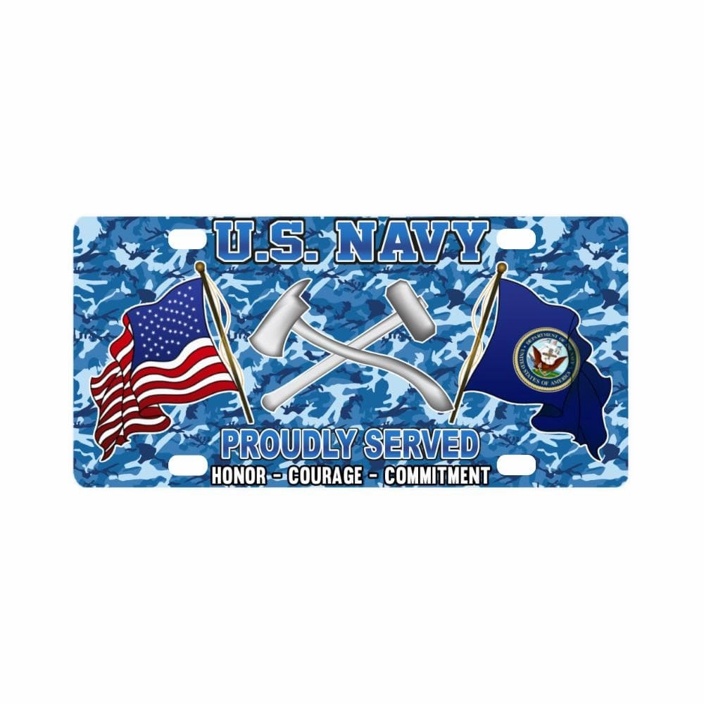 U.S Navy Damage Controlman Navy DC - Classic License Plate