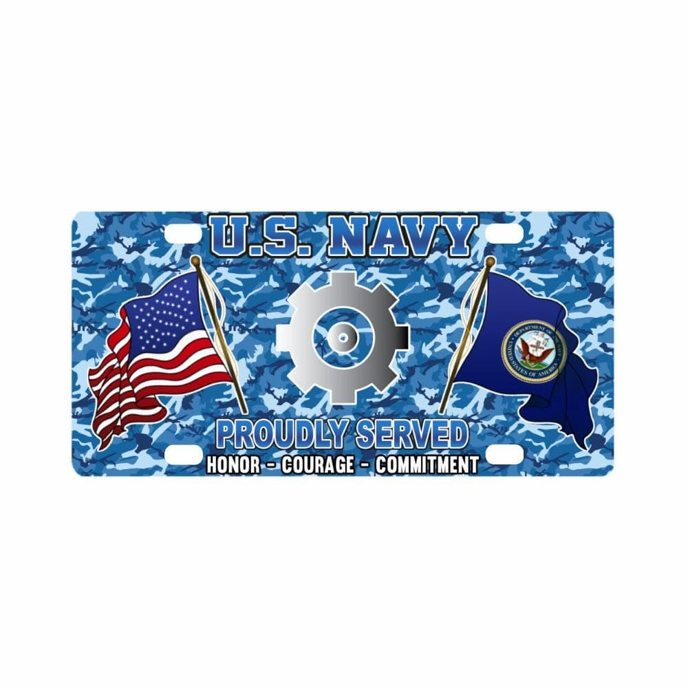 U.S Navy Engineman Navy EN - Classic License Plate
