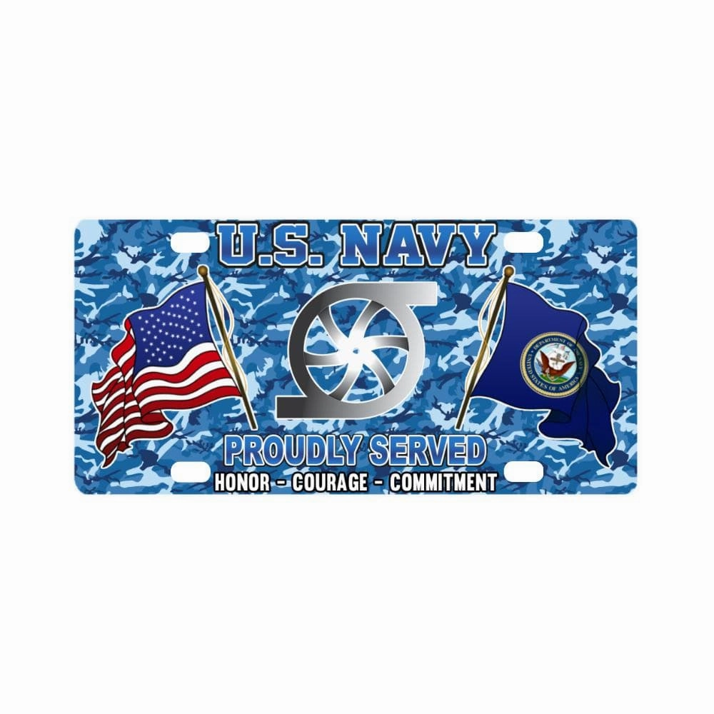 U.S Navy Gas Turbine Systems Technician Navy GS - Classic License Plate