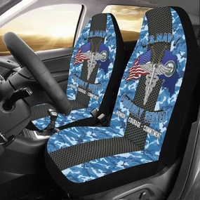 U.S Navy Hospital Corpsman Navy HM Car Seat Covers (Set of 2)
