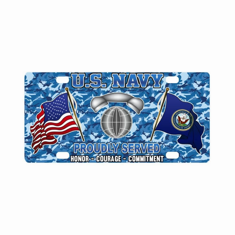 U.S Navy Interior Communications Electrician Navy IC - Classic License Plate