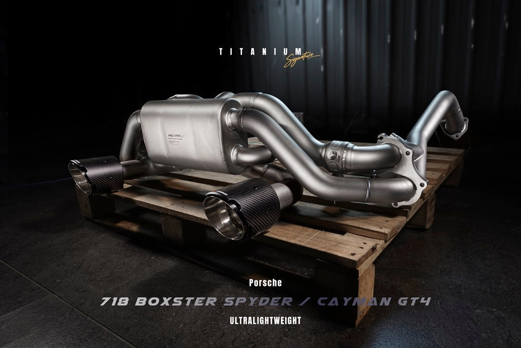 Valvetronic Exhaust System for Porsche Cayman GT4 / Boxster Spyder 718 Titanium Signature Series After Feb 20